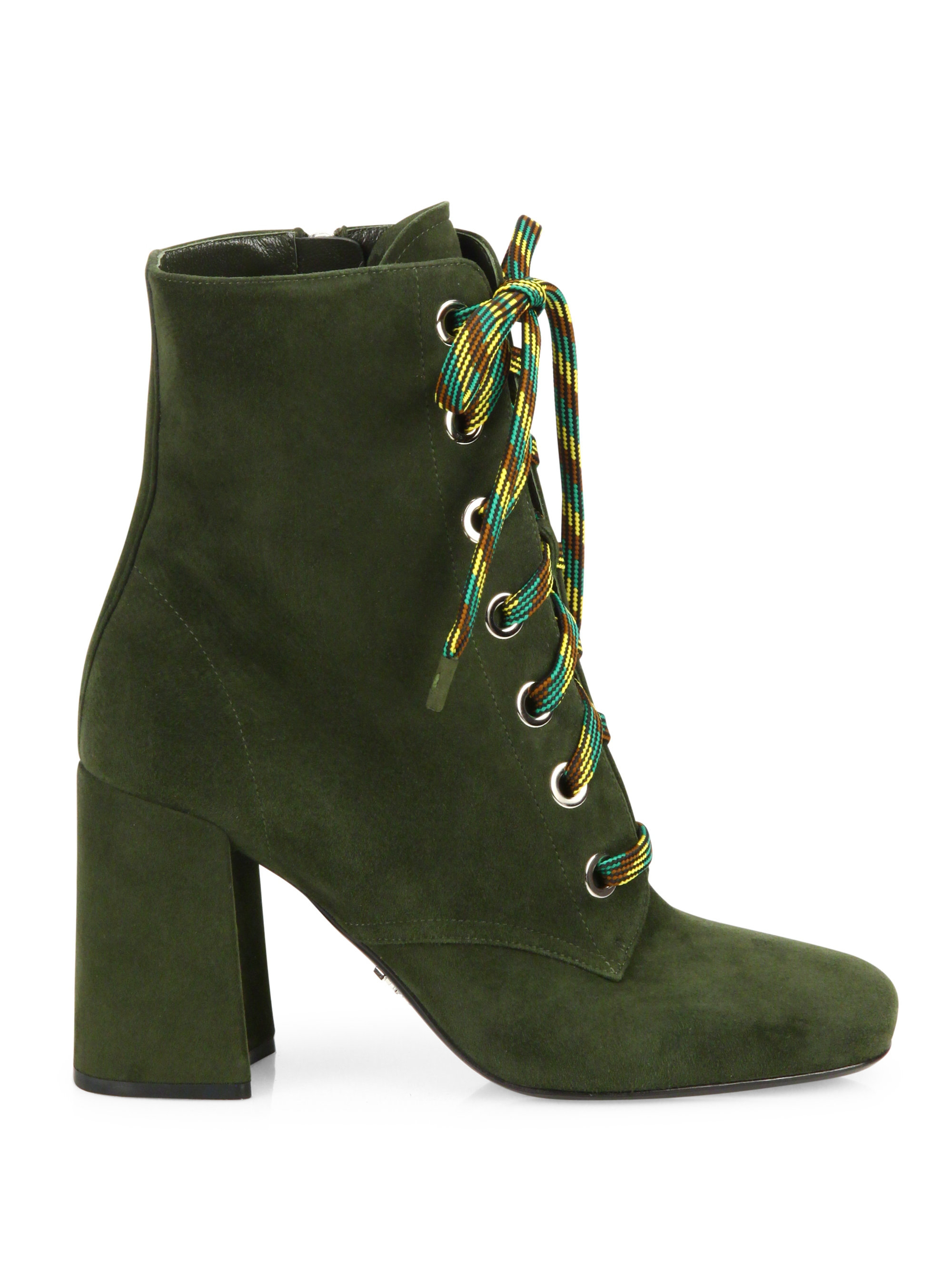 lace up suede ankle boots